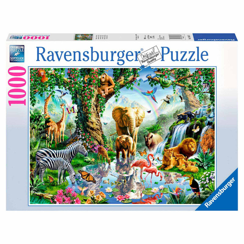 RAVENSBURGER Adventures in the Jungle Puzzle, 1000st.