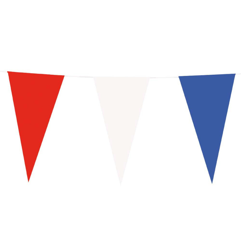 Boland - Paper Bunting Red White Blue, 10mtr. 42023