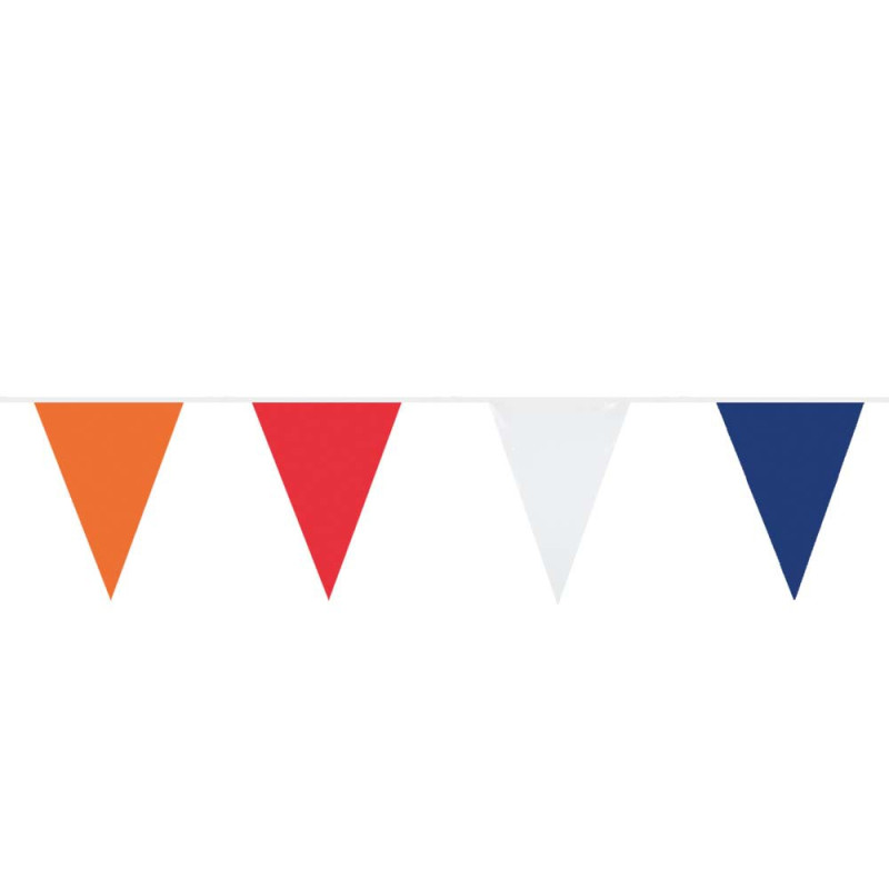 Boland - Bunting Orange Red White Blue, 10mtr. 61855