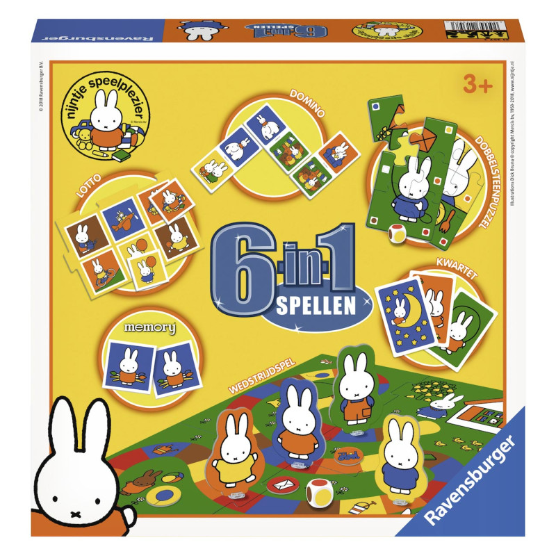 RAVENSBURGER Miffy Games, 6in1