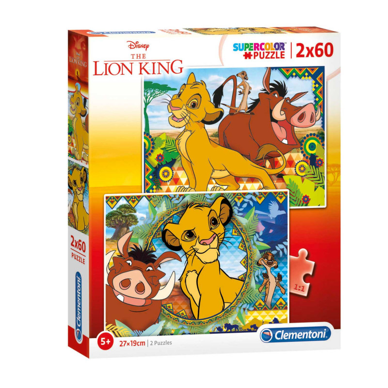 Clementoni Puzzle The Lion King, 2x60st.