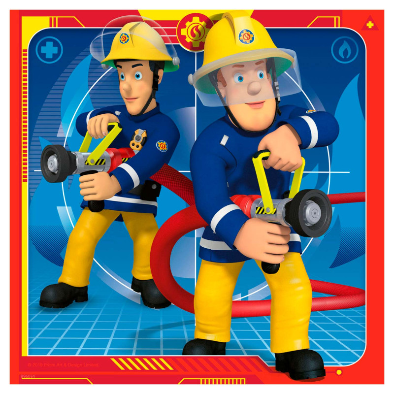 RAVENSBURGER Fireman Sam - Our hero Sam, 3x49st.