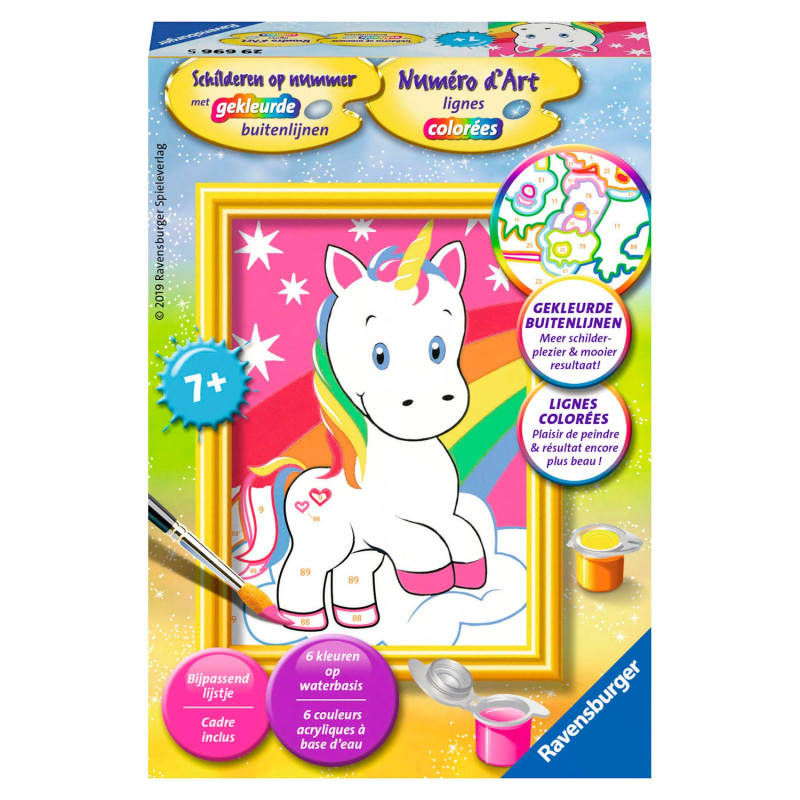 RAVENSBURGER Painting by Number - Cute Unicorn