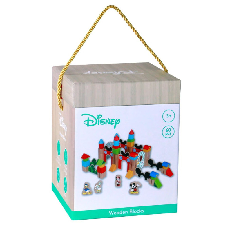 Disney Mickey Mouse Wooden Block Set, 60 pcs TY048