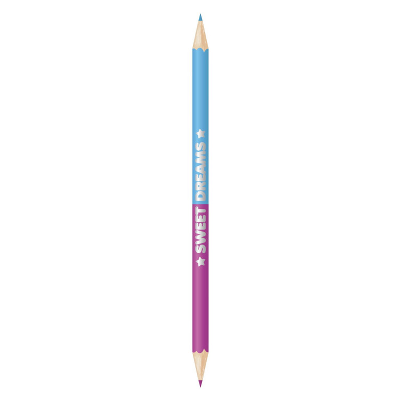 KIDS LICENSING Kidslicensing - Sweet Dreams Colored Pencils Double Sided, 12pcs KL11248