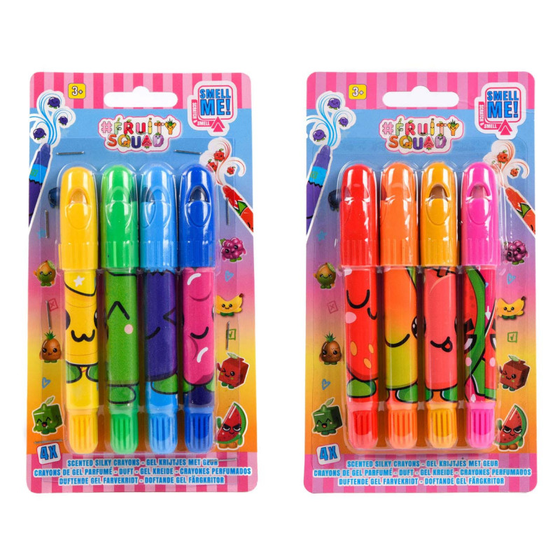 Canenco - Fruity Squad Super Soft Scented Crayons, 4pcs.