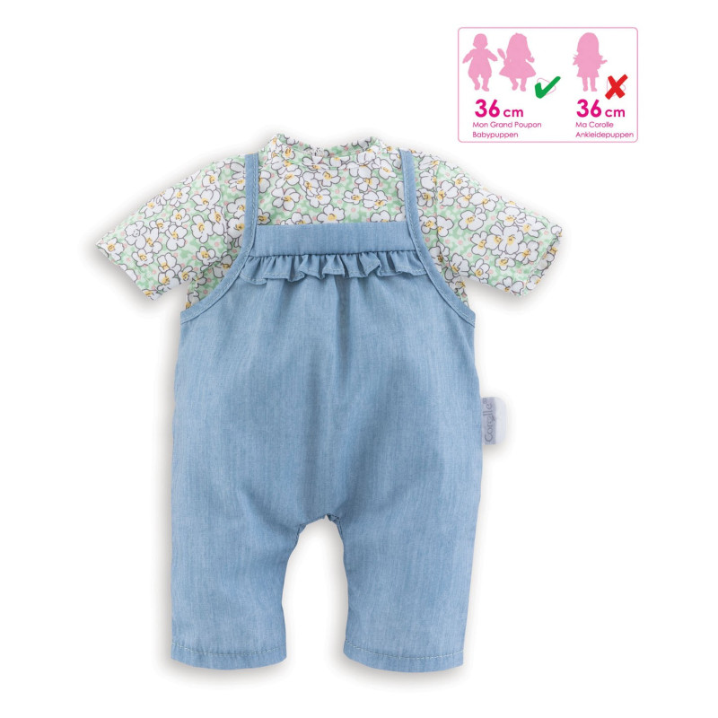 Corolle Mon Grand Poupon - Doll Blouse and Overall, 36cm 9000141200
