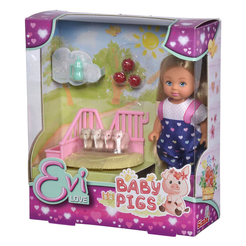 Evi Love Mini Doll with Piglets 105733598
