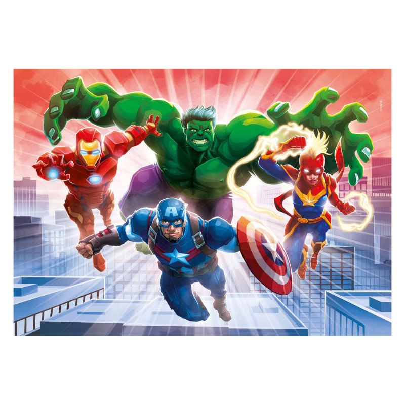 Clementoni Puzzle Avengers brille dans le noir 104 pièces