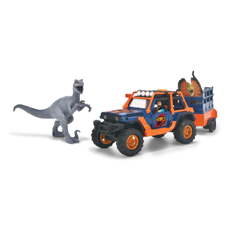 Dickie Dino Jeep with Trailer Playset 203837024