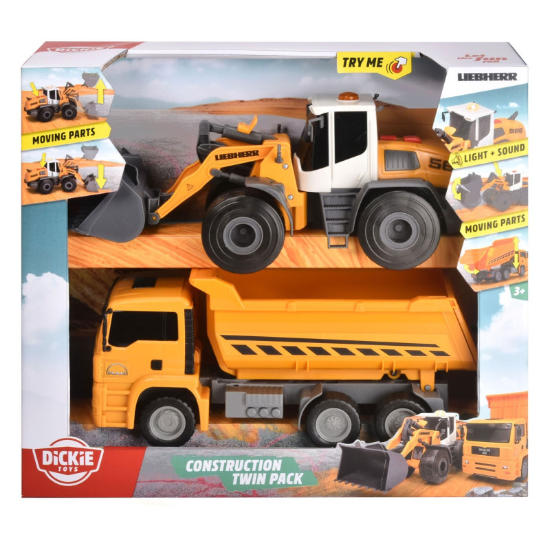 Dickie Construction Vehicles, Set of 2 203726008