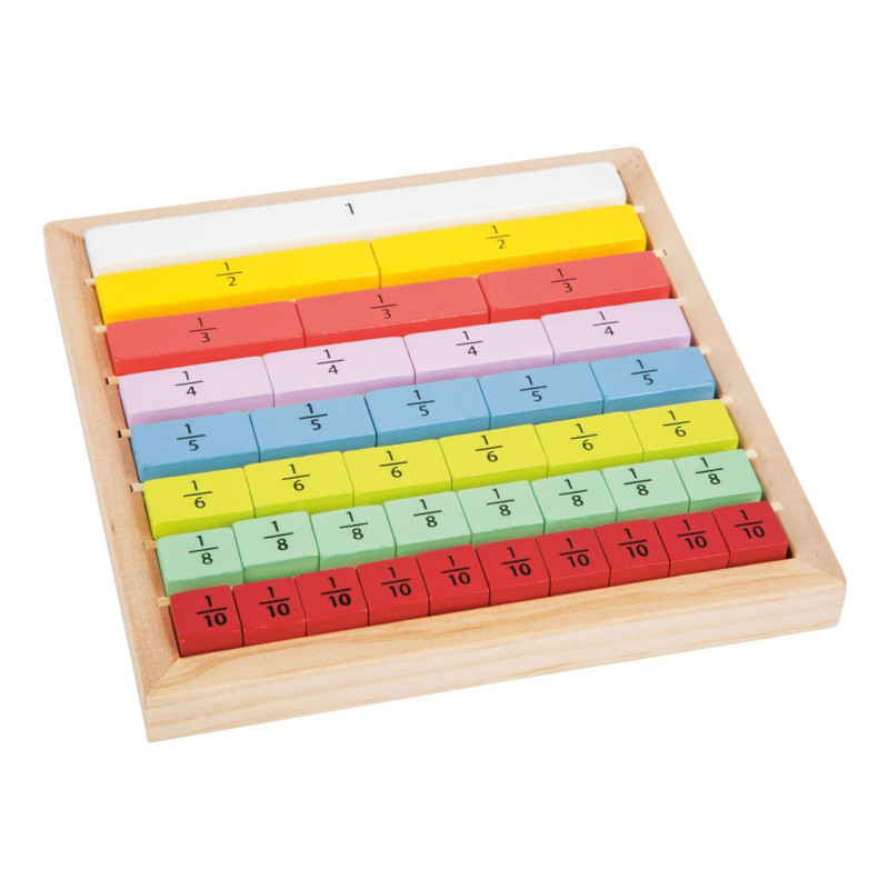 Small Foot - Wooden Blocks with Fractions 11166