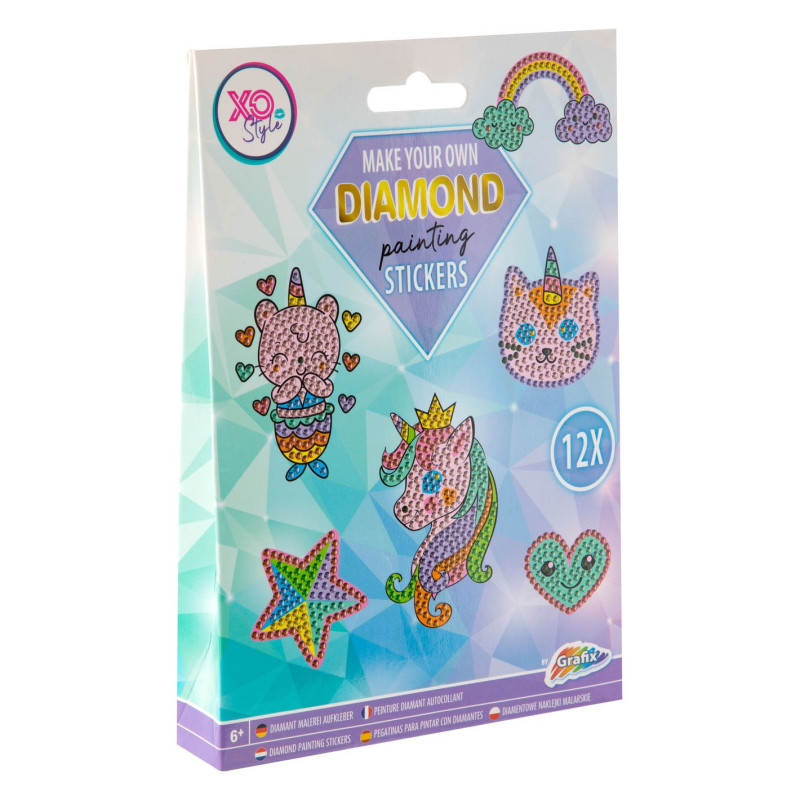Creative Craft Group - Make your own Diamond Painting Stickers, 12pcs. 200035