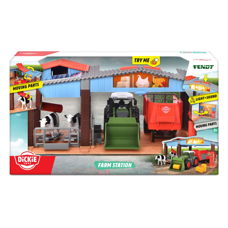 Dickie Farm and Fendt Tractor Playset 203735003