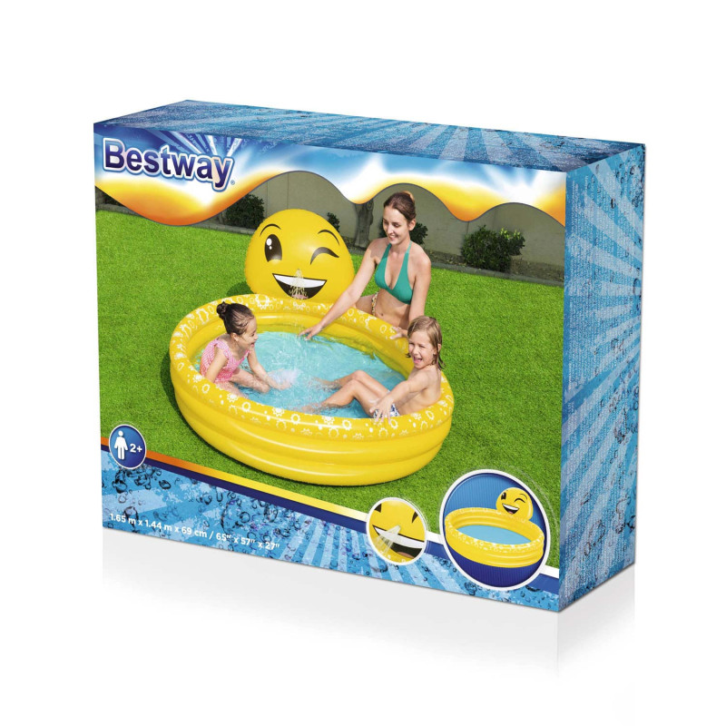 Bestway 3-Rings Pool with Sprayer Summer Smiles 7035064177