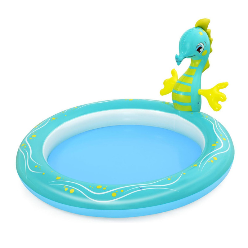 Bestway Paddling Pool with Sprayer Seahorse 7035064183
