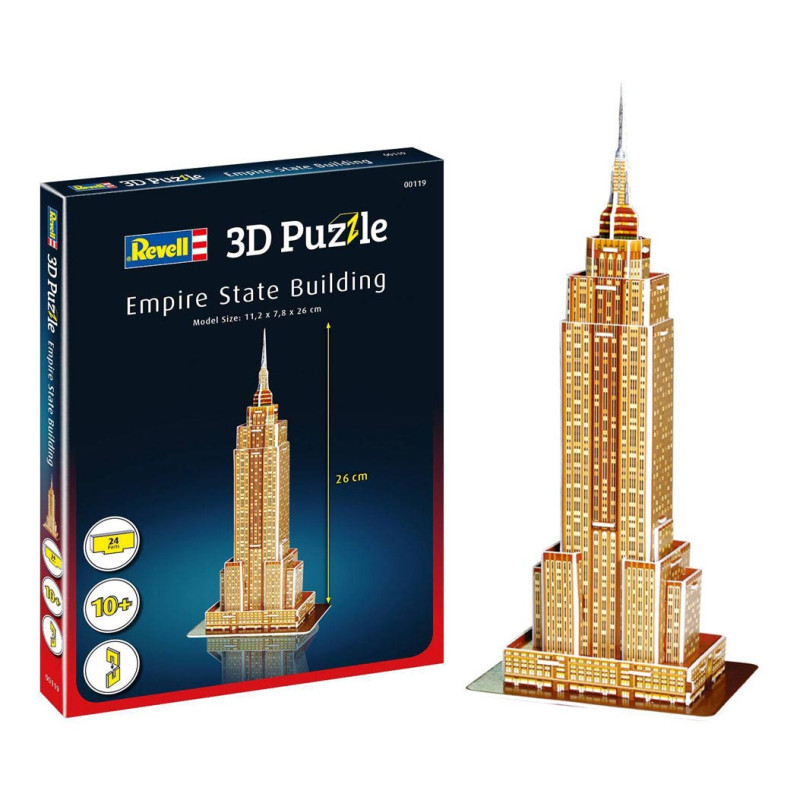 Revell 3D Puzzle Building Kit - Empire State Building 00119