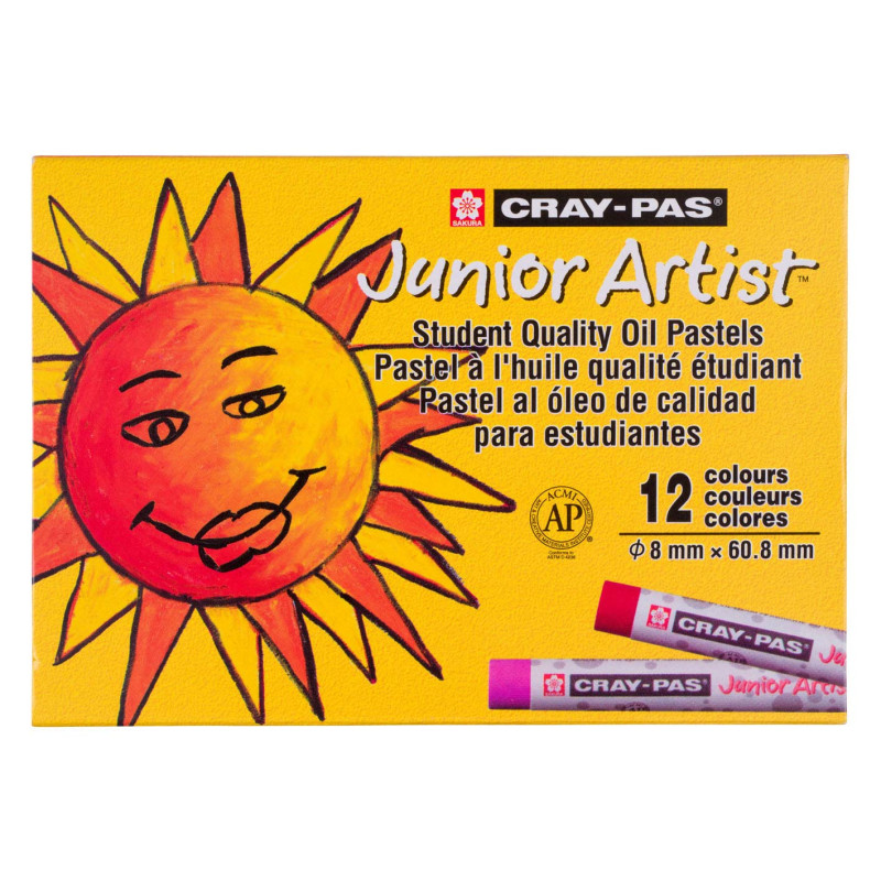 Bruynzeel - Sakura Cray-Pas Junior Artist Oil Pastels Set, 12pcs. XEP12RT