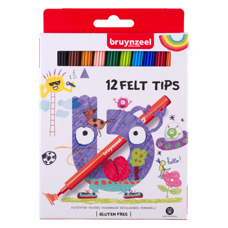Bruynzeel Kids Felt-tip pens, 12pcs. 60121112