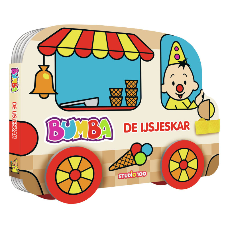 Studio 100 - Bumba Cardboard Book with Wheels The Ice Cream Cart BOBU00003920