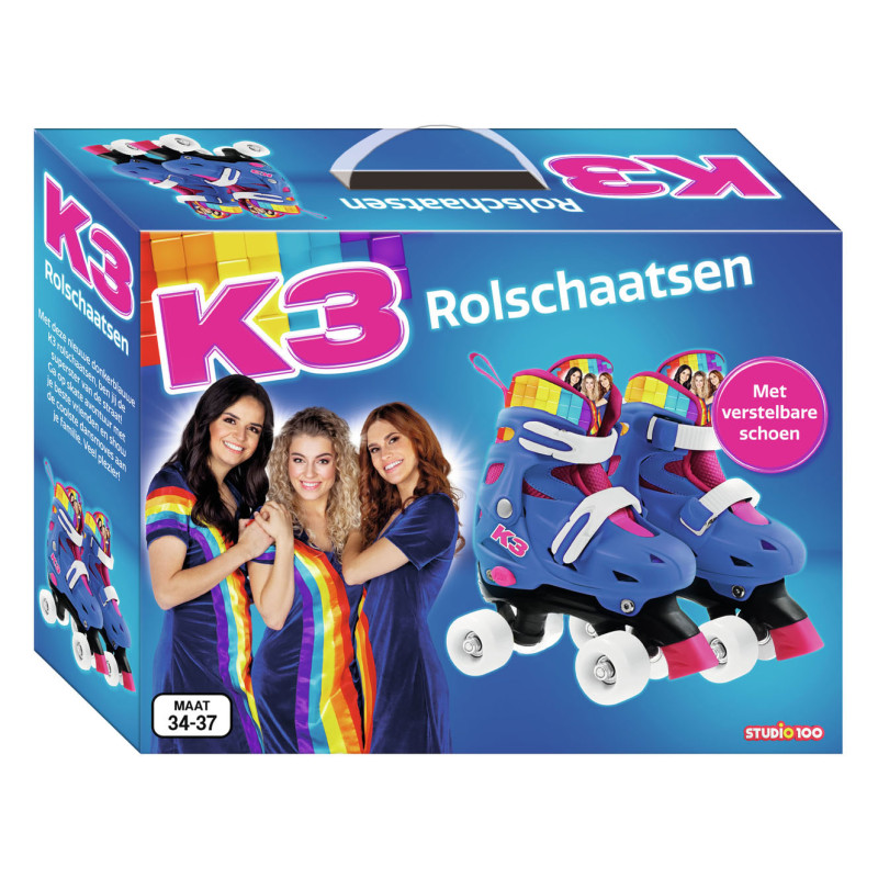 Studio 100 - K3 Roller Skates Rainbow, size 34-37 MEK3B2000340