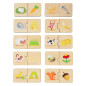 Small Foot - Wooden Puzzle Animals and their Food 11731