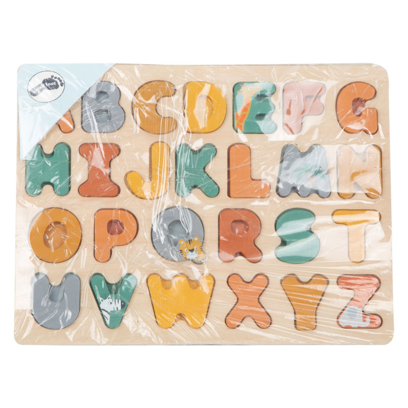 Small Foot - Wooden Alphabet Puzzle Safari 11703