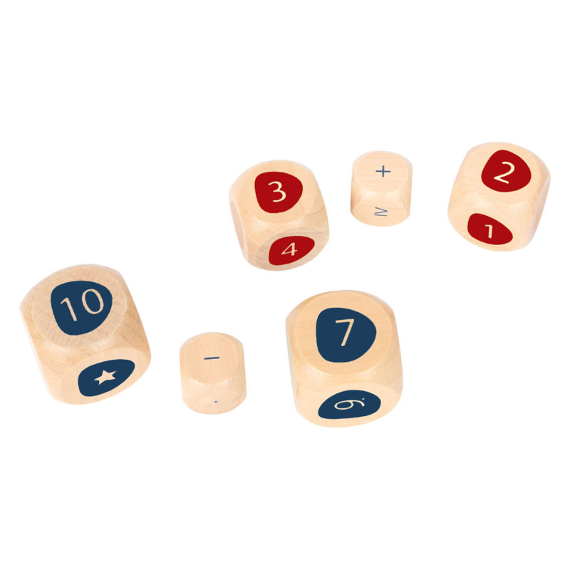 Small Foot - Wooden Dice with Maths 11368