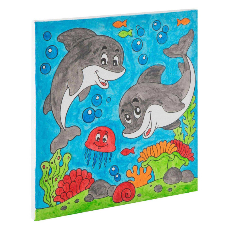 Grafix - Painting by numbers-dolphins 150040