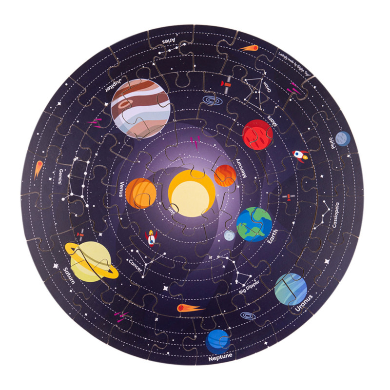 Bigjigs - Floor Puzzle Solar System Round, 39cm 33004