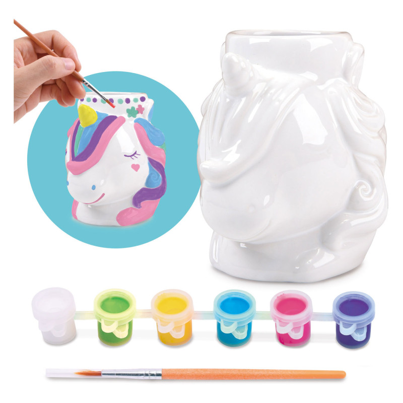 Play Paint your own Ceramic Unicorn Pot, 8pcs. 78313