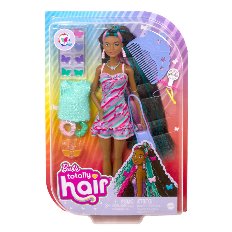 Mattel - Barbie Doll Totally Hair - Butterfly HCM91