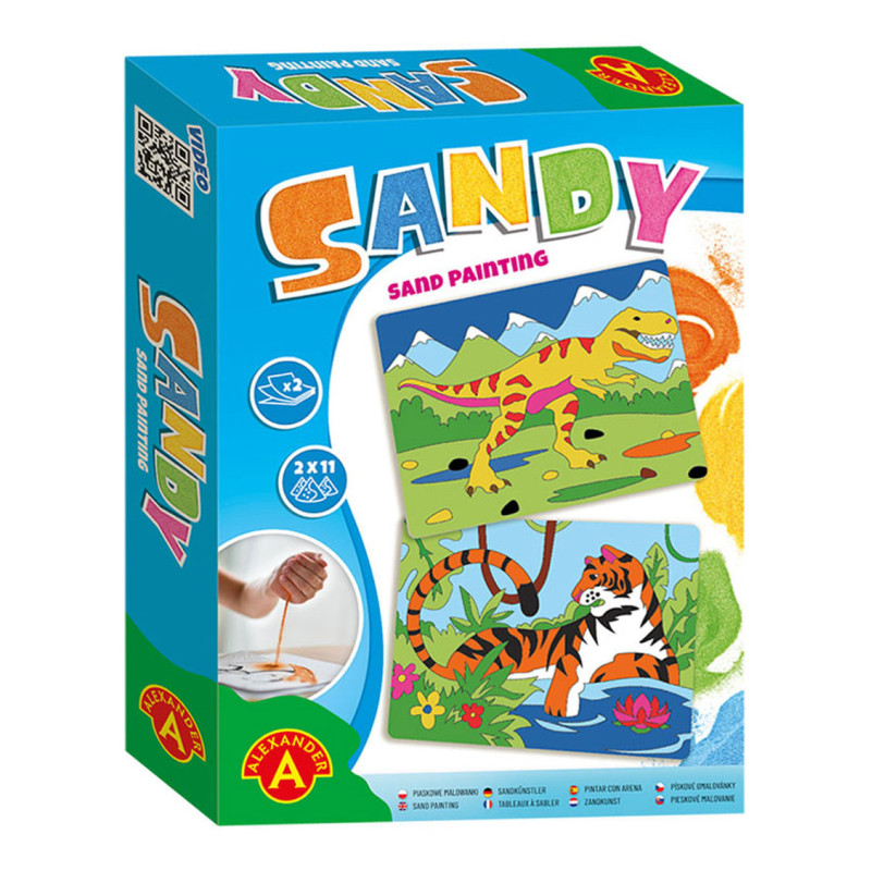 Selecta - Sandy Sand Painting Dinosaur and Tiger AT2550