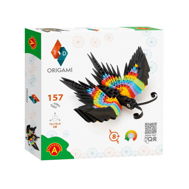 Selecta - ORIGAMI 3D - Butterfly, 154 pcs. AT2345