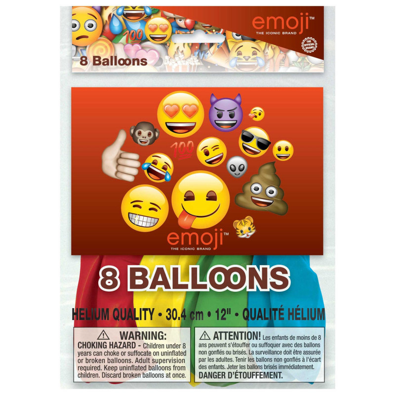 HAZA Balloons Emoji, 8st.