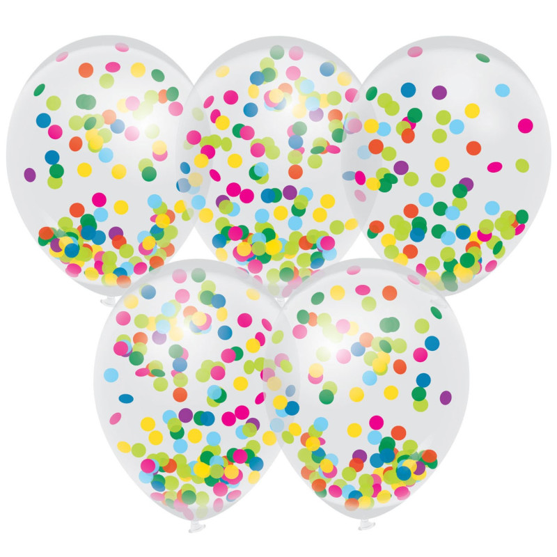 HAZA Confetti Balloons Color, 5pcs.