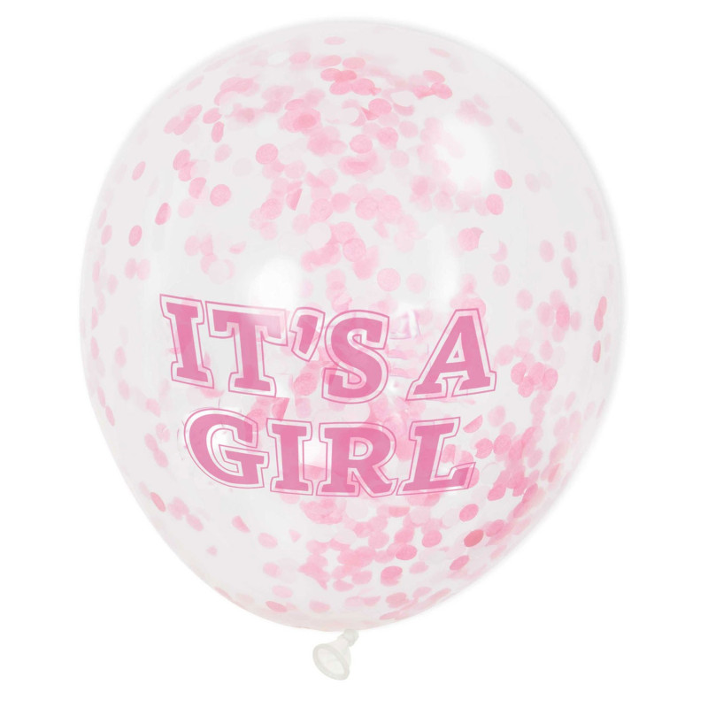 HAZA Confetti Balloons Girl, 6pcs.
