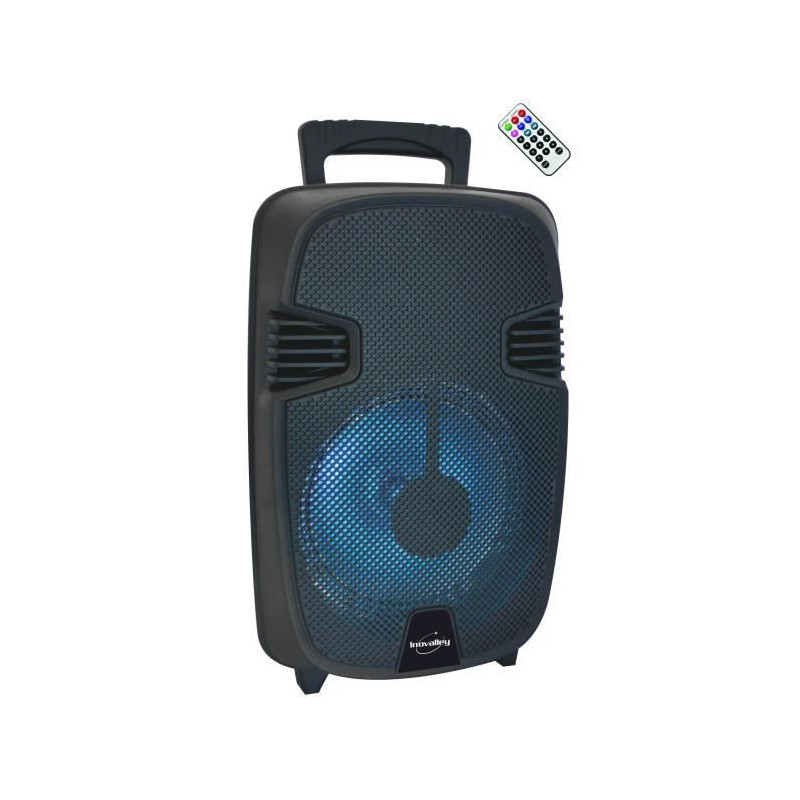 INOVALLEY KA17 - Enceinte karaoké lumineuse Bluetooth 400W - Ecran LED - Entrée USB, Radio FM, Entrée micro, AUX-In