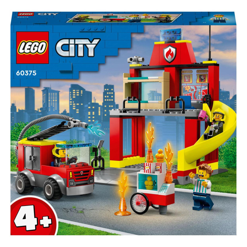 Lego - LEGO City 60375 The Fire Station and the Fire Truck 60375