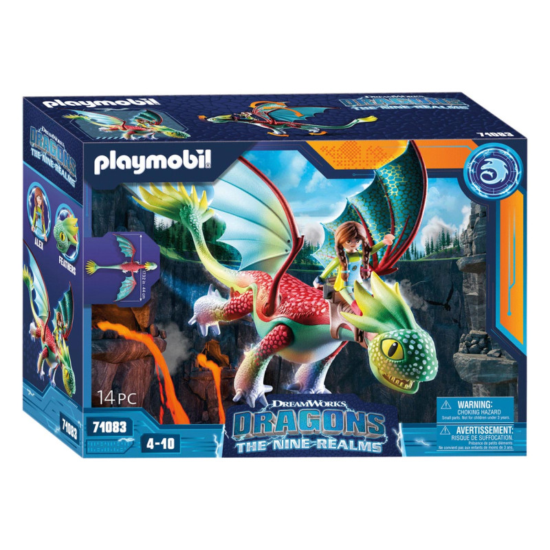 Playmobil Dragons 71083 Les Neuf Royaumes - Panache & Alex