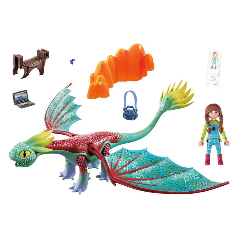 Playmobil Dragons 71083 Les Neuf Royaumes - Panache & Alex