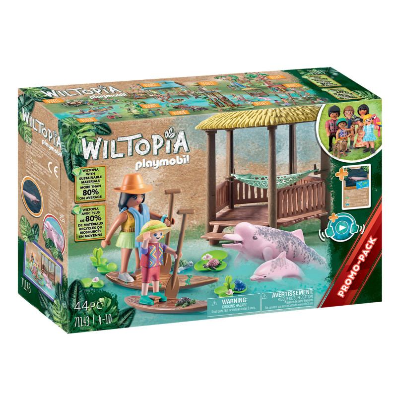 Playmobil Wiltopia 71143 Paddles et dauphins roses