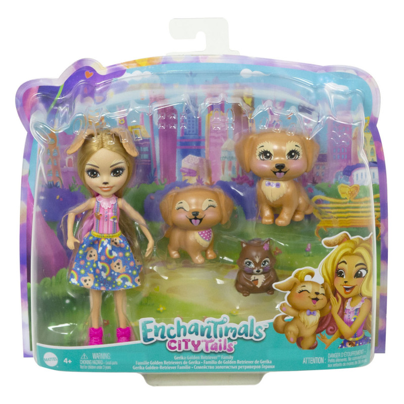 Mattel - Enchantimals Gerika Golden Retriever Family HHB85
