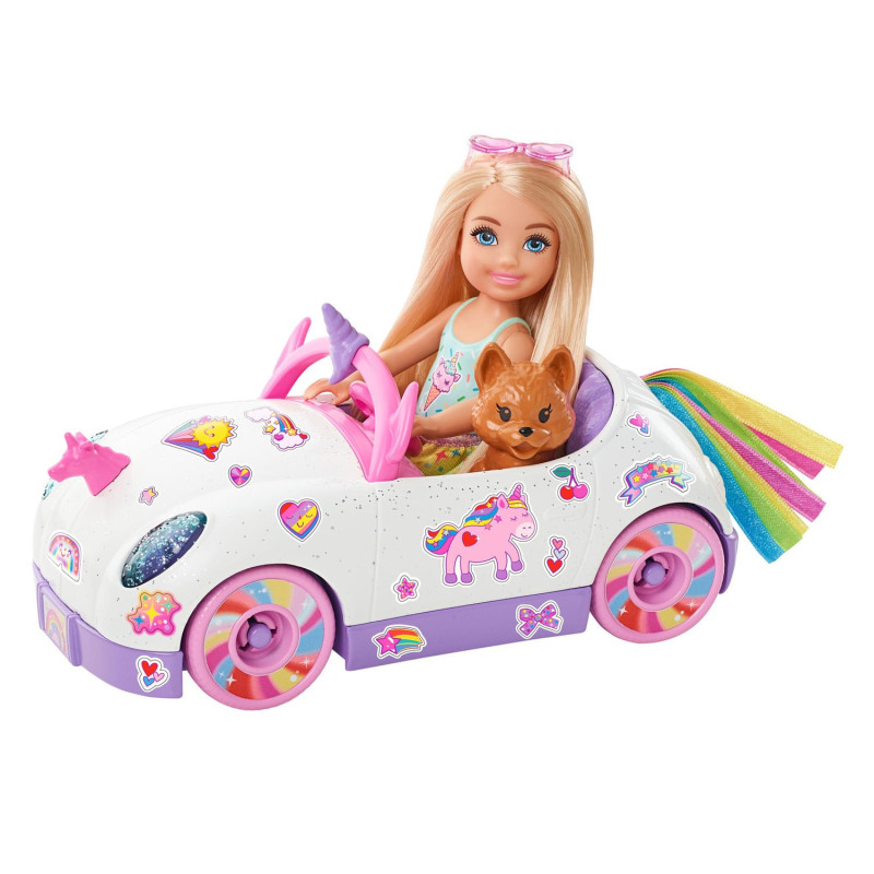 Mattel - Barbie Chelsea Doll & Car GXT41