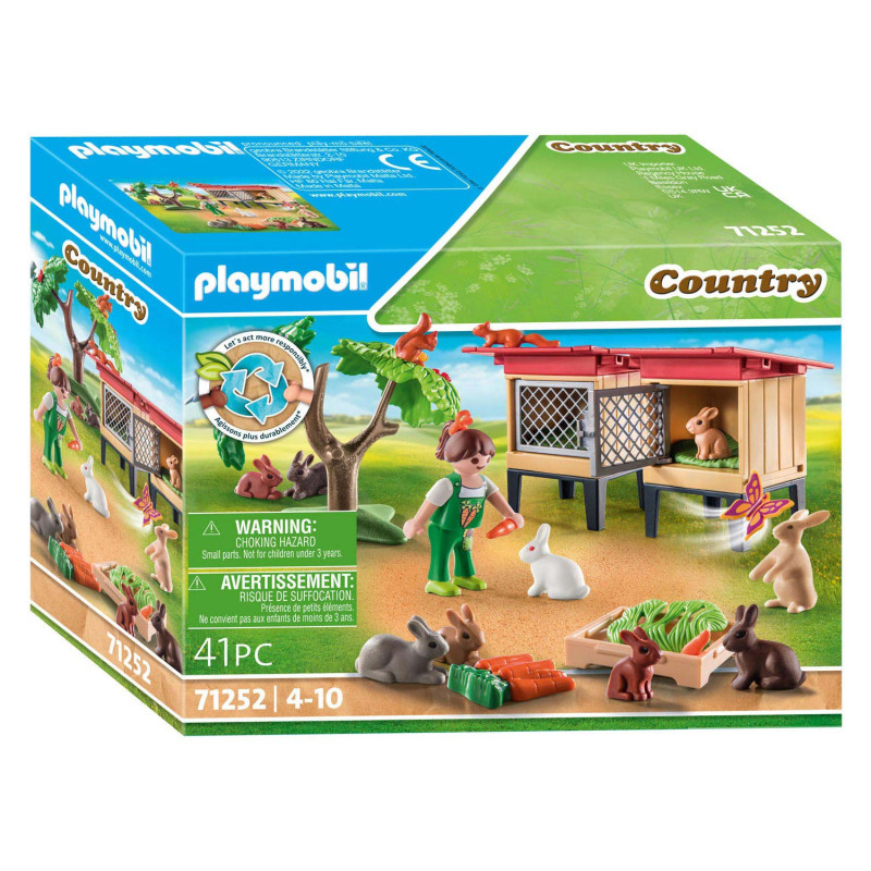 Playmobil Country 71252 Enfant avec enclos et lapins