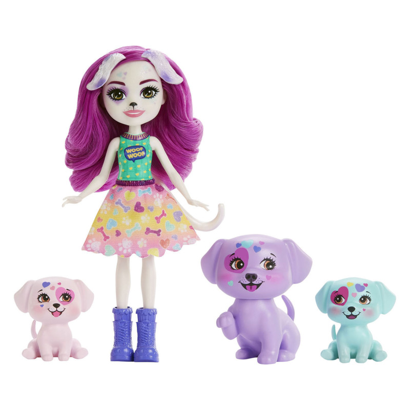 Mattel - Enchantimals City Tails Doll with Animal Friends HKN14