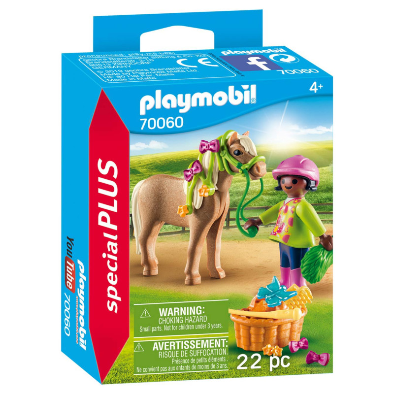 Playmobil Special Plus 70060 Cavalière avec poney