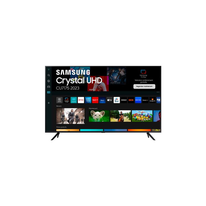 TV LED Samsung Crystal 85CU7175U 216 cm 4K UHD Smart TV 2023 Noir