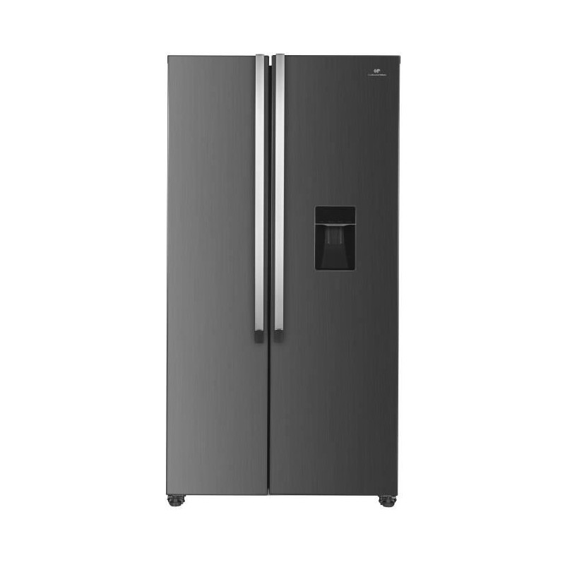Réfrigérateur américain Continental Edison - CERA532NFIX - Total No Frost - 532L - L90 cm xH177 cm - Inox