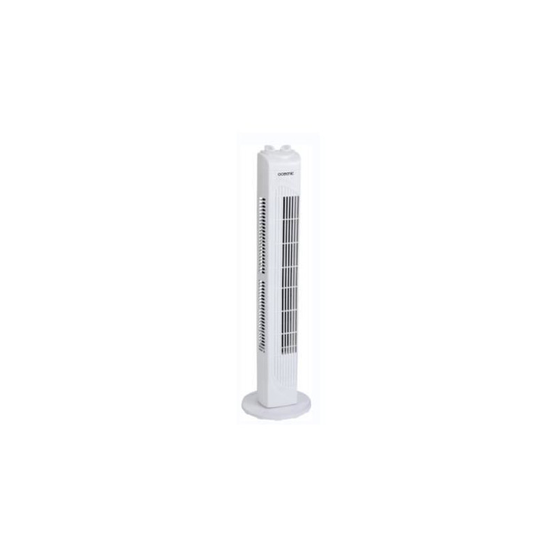Ventilateur colonne OCEANIC - 45W - Hauteur 78 cm - 3 vitesses - Oscillant - Minuterie - Blanc